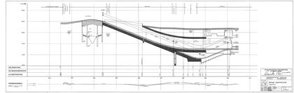 Längsschnitt Spange Legionsbrücke, A 299/214
